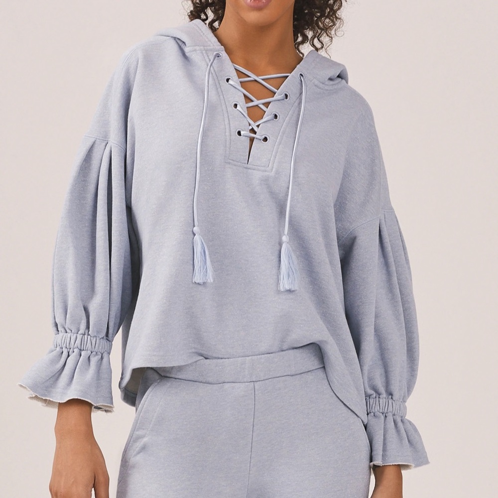 Something Navy Lace Hoodie